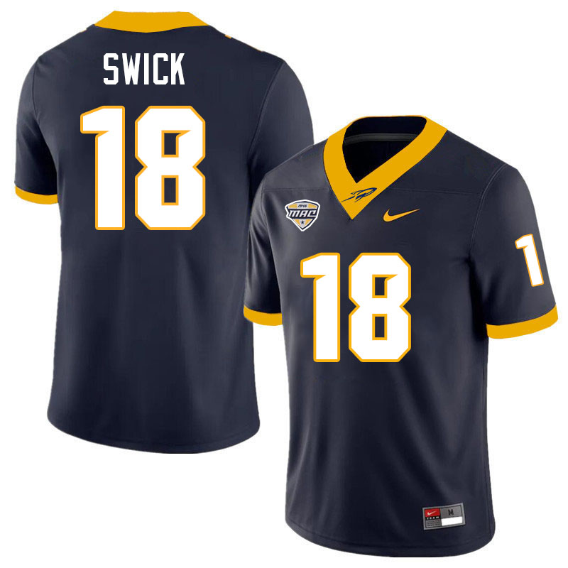 Gene Swick Toledo Jersey,Toledo Rockets #18 Gene Swick Jersey Youth College-Navy